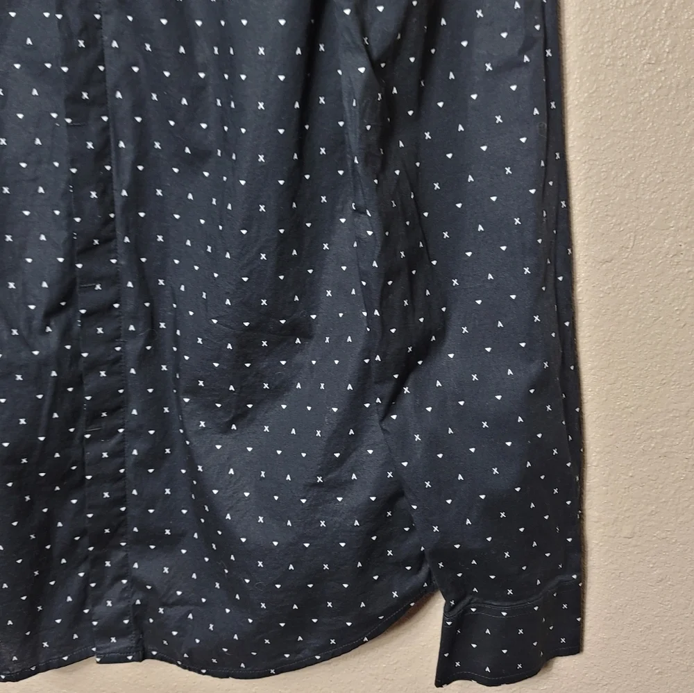 AX Armani Exchange Mens Black  Long Sleeve Button Up Shirt Sz S - Picture 3 of 11